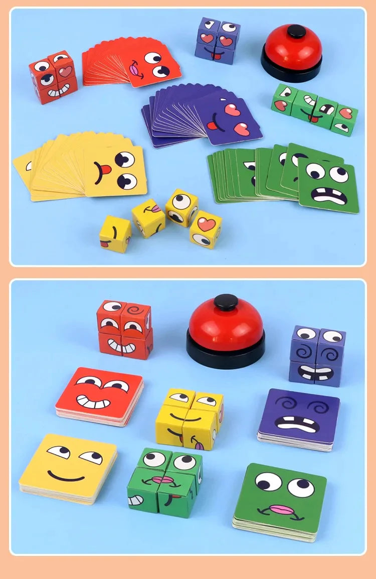 Cubo Montessori Cambia Caras🧠😊