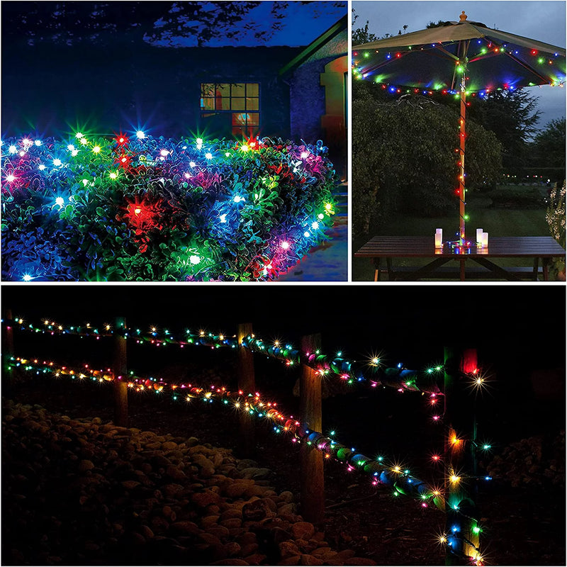 LIQUIDACIÓN: Luces de Navidad Multicolor con Carga Solar - 20 metros