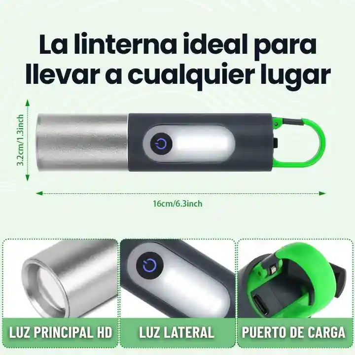 Powefull LED™ Linterna | Multicolor | Lampara