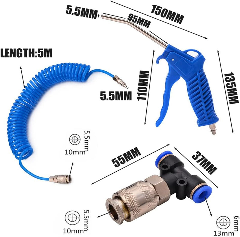 Kit de herramienta de Pulverización de Soplado Pistola de limpieza Car Air Spray