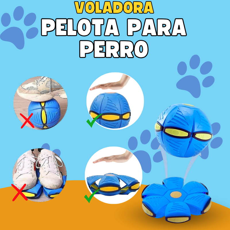 Pelota Voladora Con Luces Mascotas - Flyball™