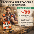 PACK DE 4 ABRAZADERAS DE 90 GRADOS