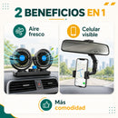 COMBO RUTA FRESCA – Ventilador 2 en 1 + Holder 360°.