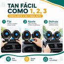 COMBO RUTA FRESCA – Ventilador 2 en 1 + Holder 360°.