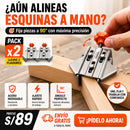PACK X2 FIJADOR DE 90 GRADOS INOXIDABLE