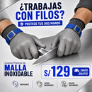 2x Guantes Protector de Malla Inoxidable