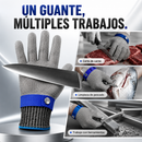 2x Guantes Protector de Malla Inoxidable