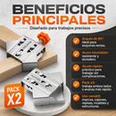 PACK X2 FIJADOR DE 90 GRADOS INOXIDABLE