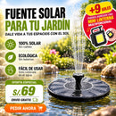 FUENTE SOLAR PARA JARDÍN ⛲