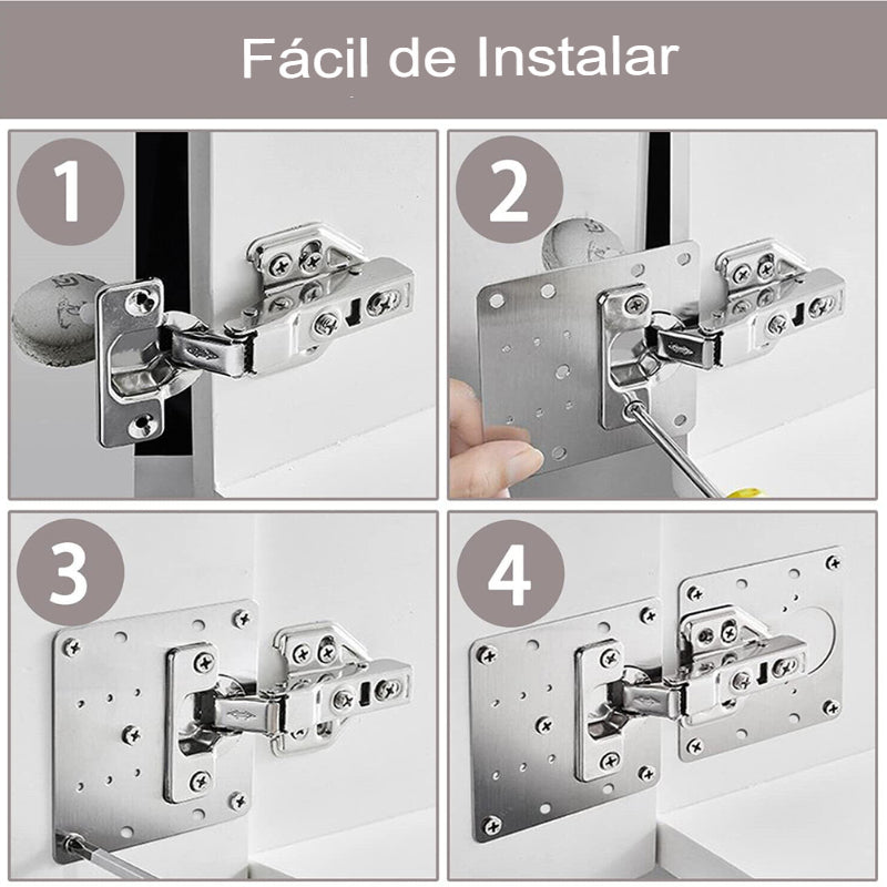 PACK DE 5 PLACAS LATERALES DE BISAGRA