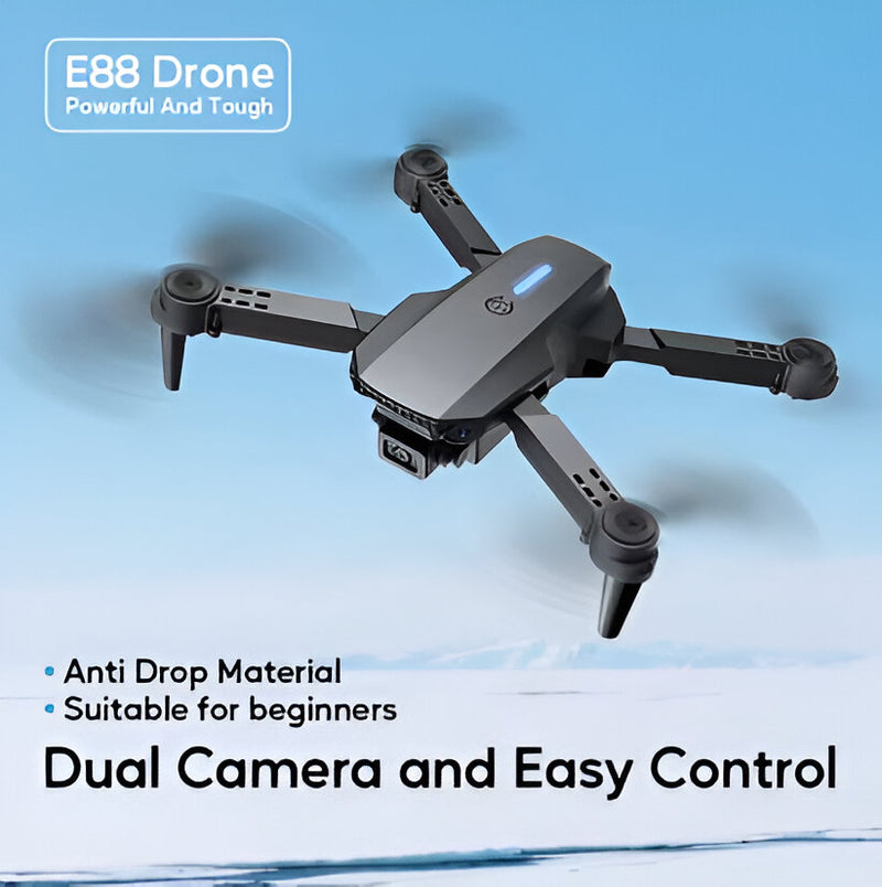 Mini Dron E88 con doble cámara