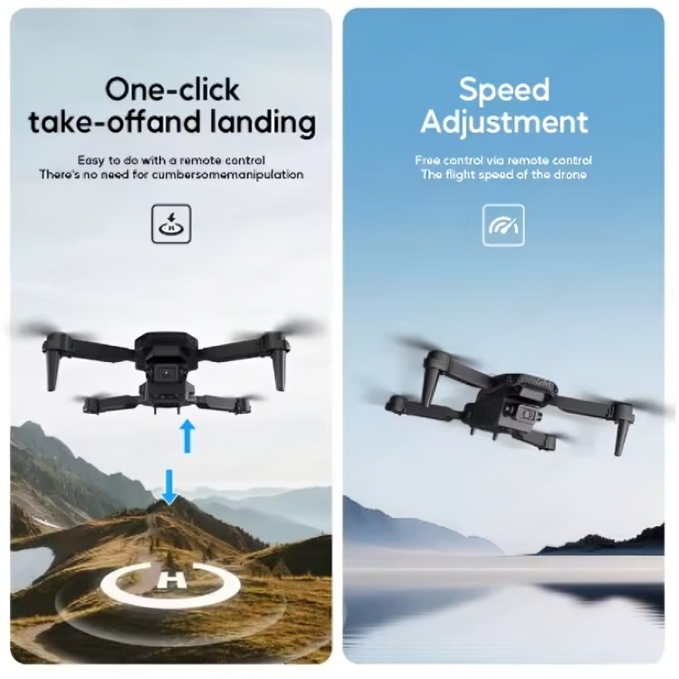 Mini Dron E88 con doble cámara