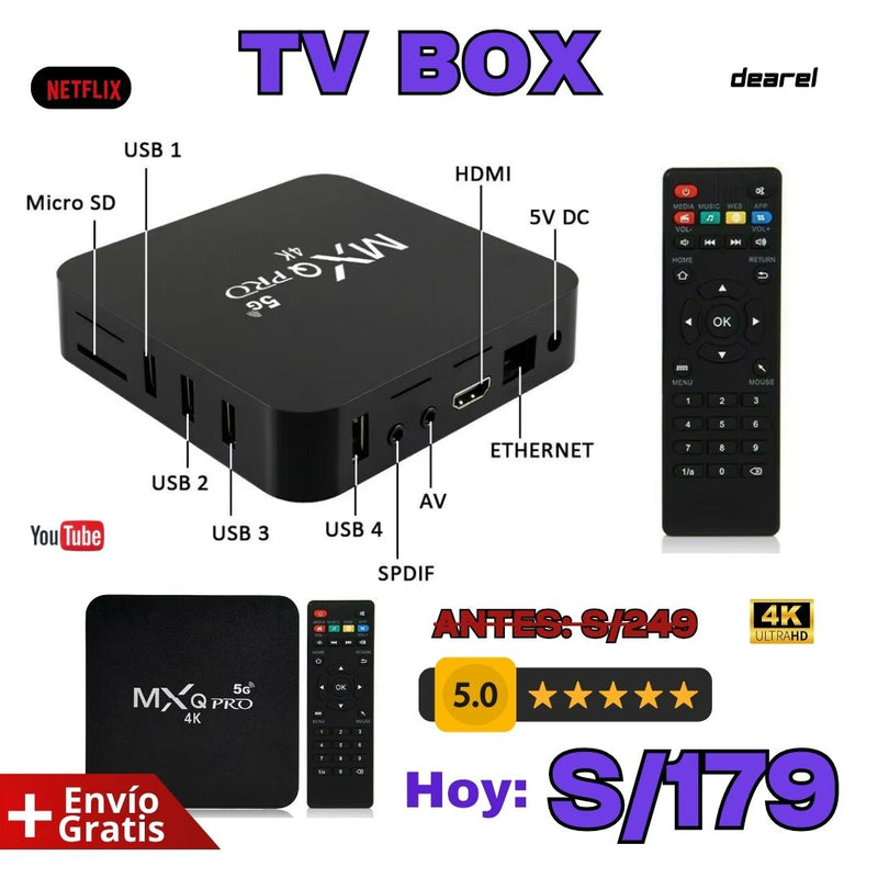 TV Box Max® | Decodificador 4 k Original