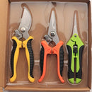 TIJERAS DE PODAR DE ACERO INOXIDABLE (PACK 3)