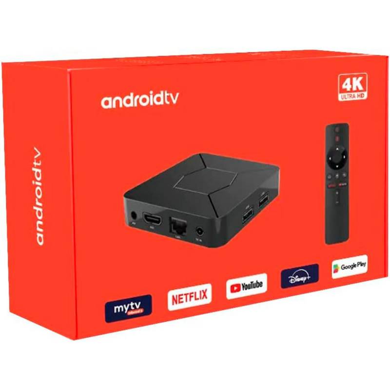 Android TV Box 4k - Q5 2/8GB Control por voz, Bluetooth, Wifi, 700 canales disponibles