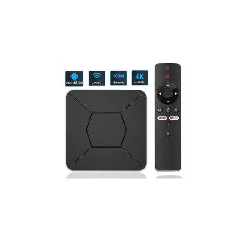 Android TV Box 4k - Q5 2/8GB Control por voz, Bluetooth, Wifi, 700 canales disponibles