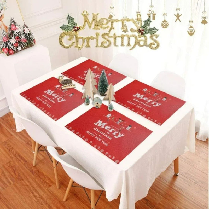 Set de 30 Individuales de 5 Modelos Diferentes + 30 Portavasos | Navideños 🎅