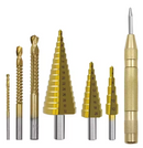 JUEGO DE BROCAS ESCALONADAS DE 7 PIEZAS