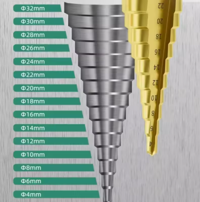 JUEGO DE BROCAS ESCALONADAS DE 7 PIEZAS