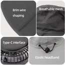 SOMBRERO CON VENTILADOR