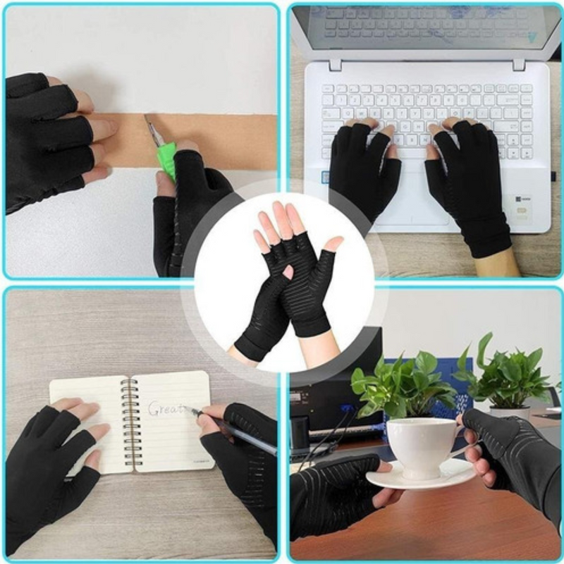 Guantes de Compresión Suave para Artritis, Artrosis, Tendinitis y Túnel Carpiano