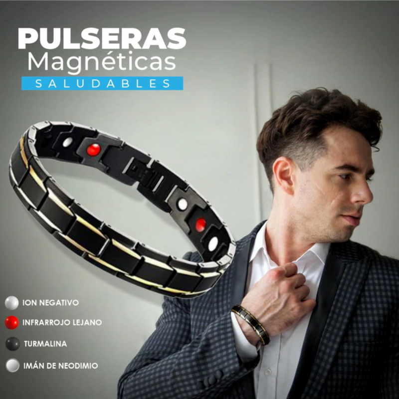 Pulsera Magnética Saludable Black