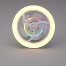 Foco con ventilador y aromaterapia 360°cambio del color del RGB