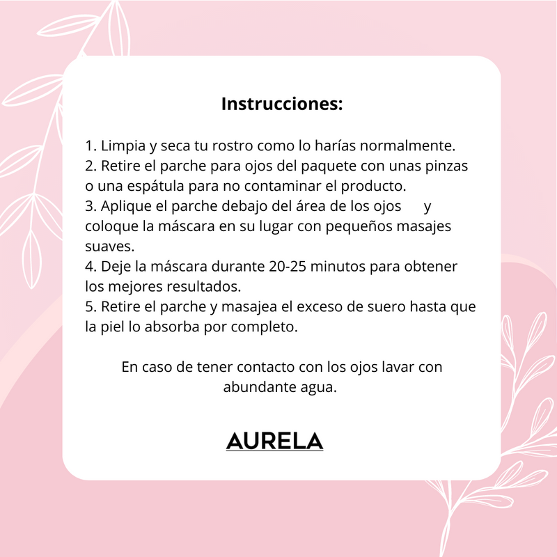 Eyepads™ - Mascarilla para ojeras y líneas de expresión de Colágeno con Ácido Hialurónico