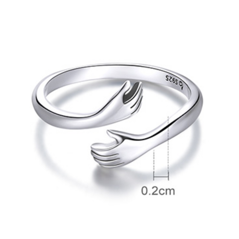 Anillo Abrazo Infinito Silver