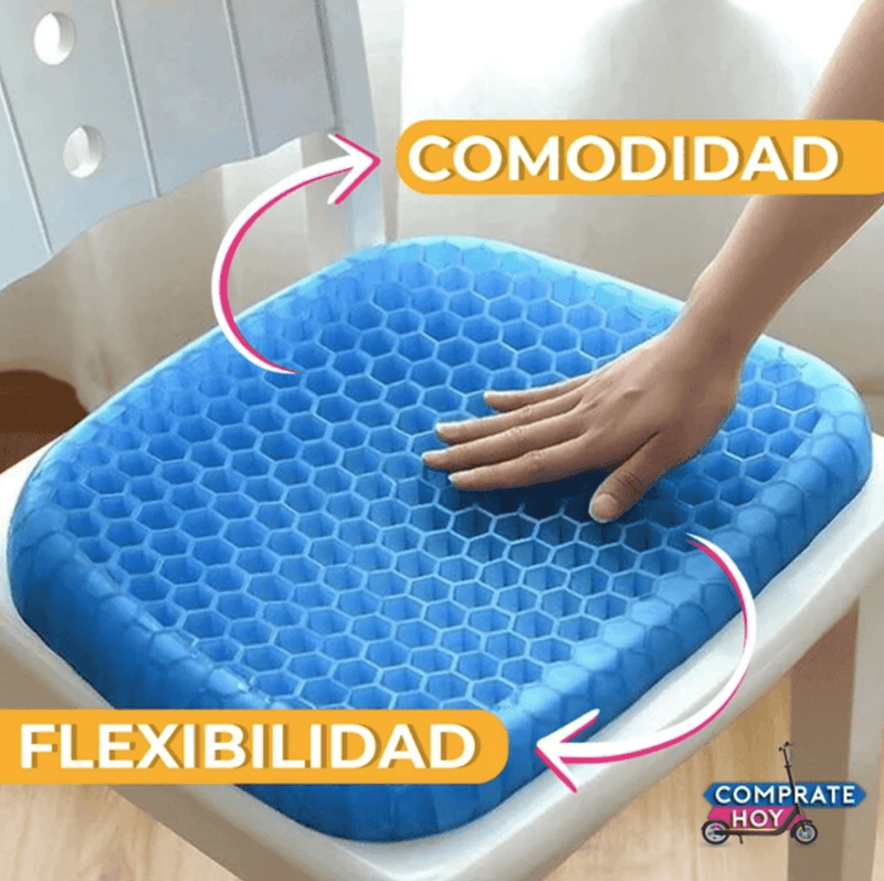 Asiento Cojín Gel Ortopédico Para Sillas Auto Oficina