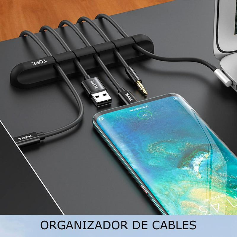 Organizador De Cables Usb para 5 Cables Topk